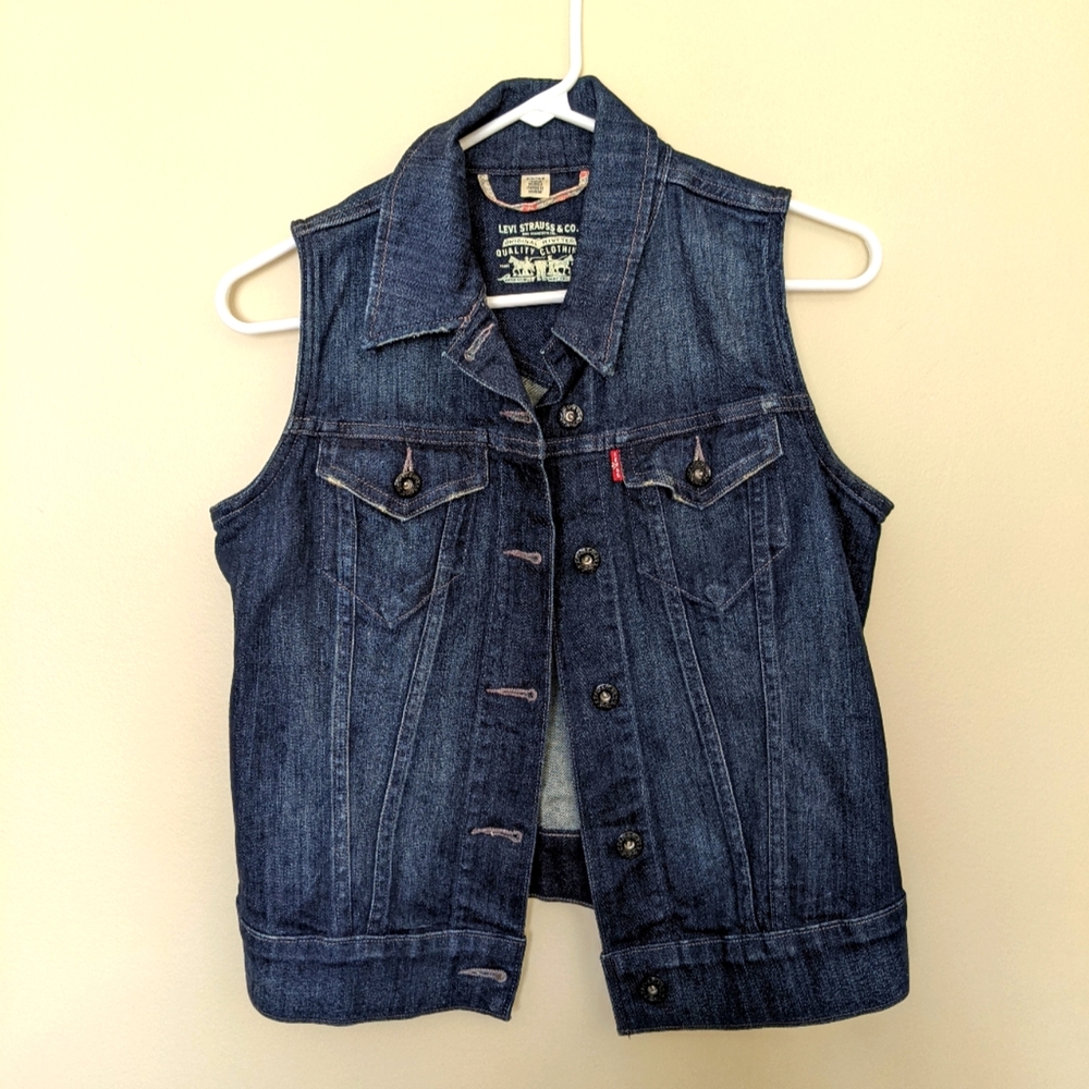 Levi's Dark Blue Denim Vest